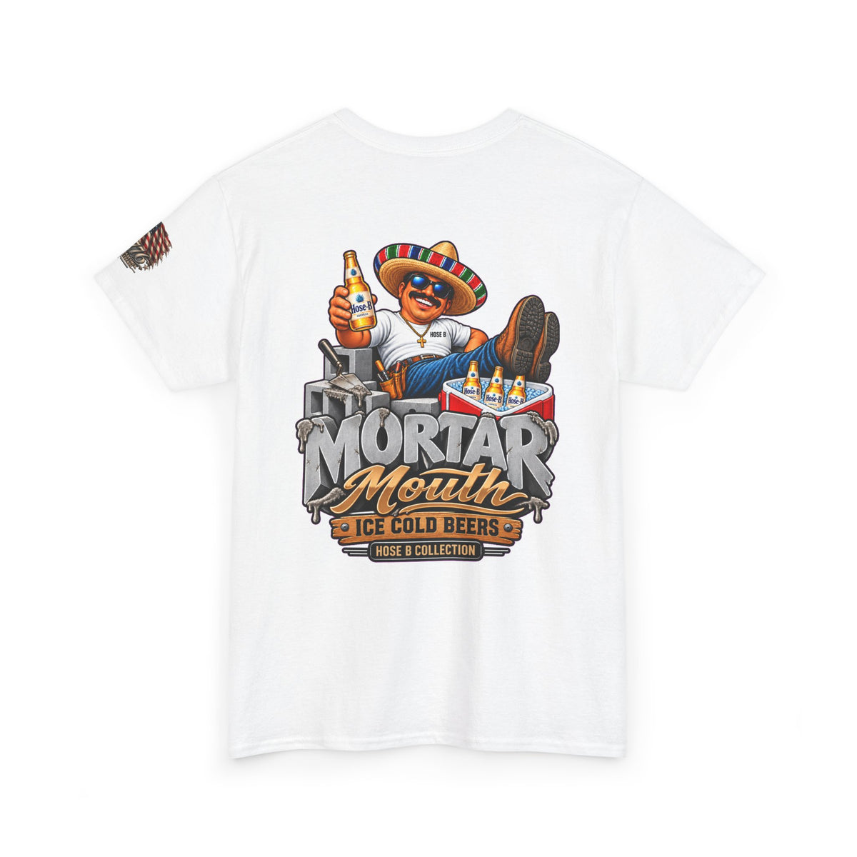 Mortar Mouth Co. Blue-Collar Graphic Tee — Crew Drop 18