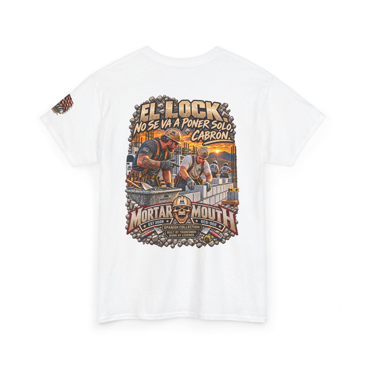 Mortar Mouth Co. Blue-Collar Graphic Tee — Crew Drop 02