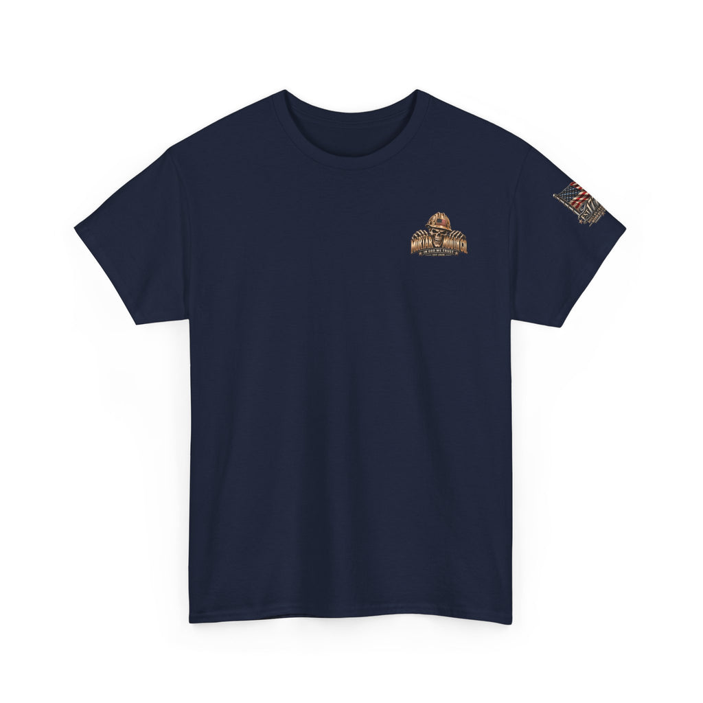 Mortar Mouth Co. Blue-Collar Graphic Tee — Crew Drop 02