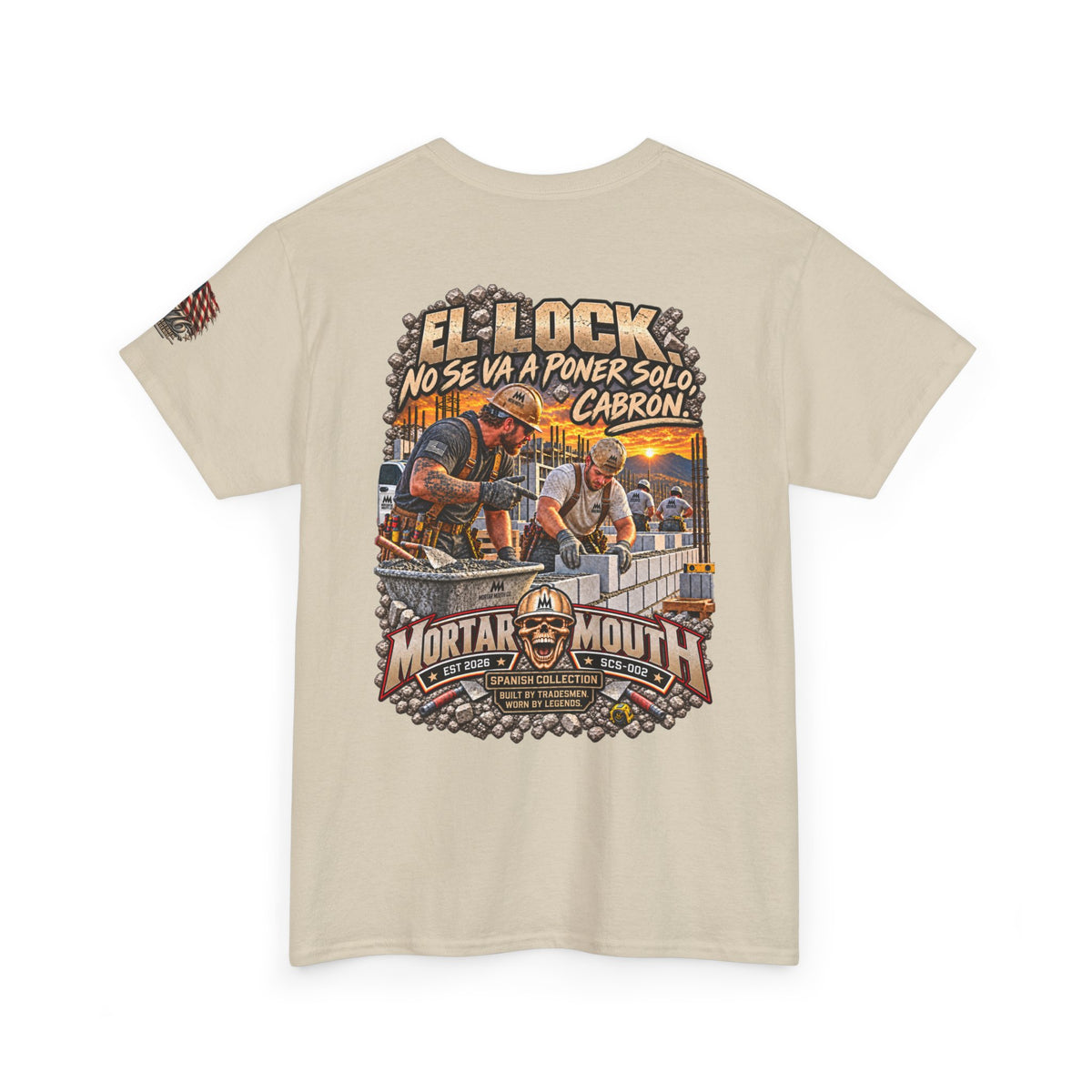 Mortar Mouth Co. Blue-Collar Graphic Tee — Crew Drop 02