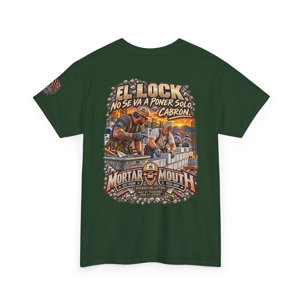 Mortar Mouth Co. Blue-Collar Graphic Tee — Crew Drop 02