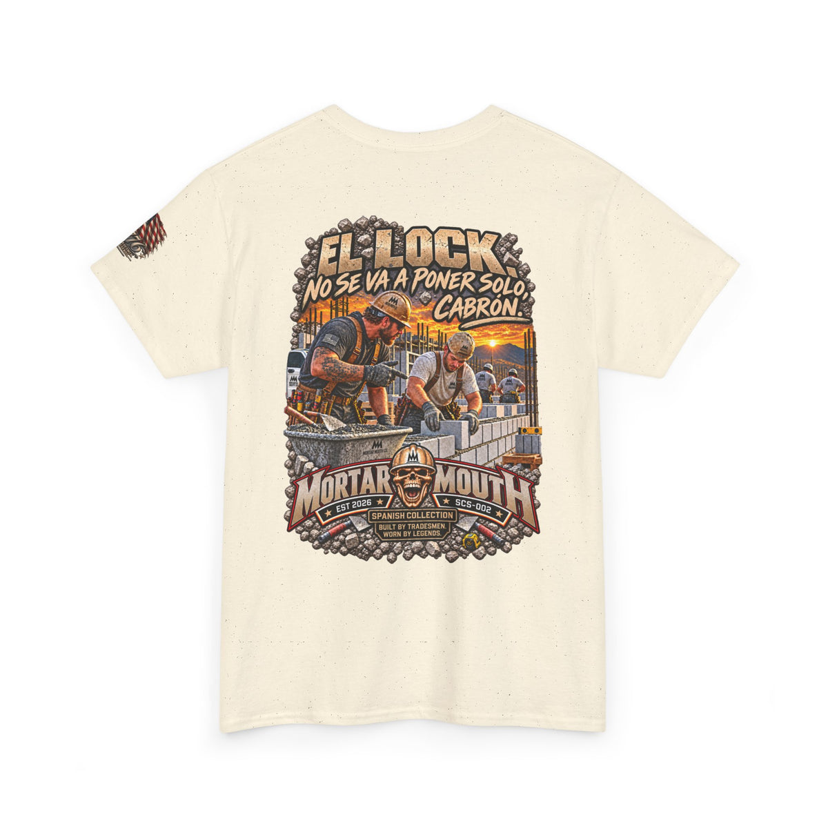 Mortar Mouth Co. Blue-Collar Graphic Tee — Crew Drop 02