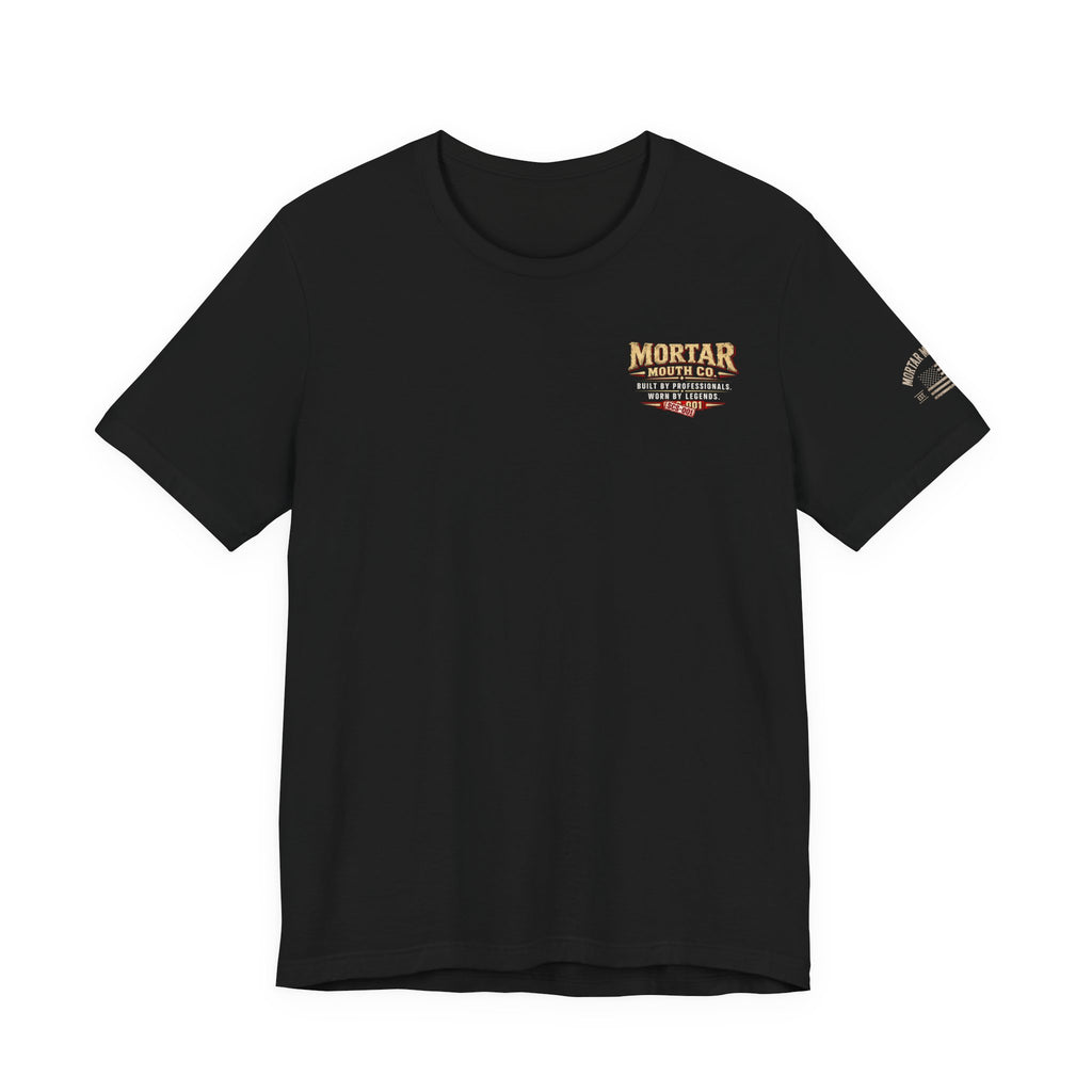 "¡Lobo Pa' Ca!"   TO ALL OUR MASONRY BROTHERS WEAR IT PROUD-Mortar Crew "¡Lobo Pa' Ca!" Military T‑Shirt