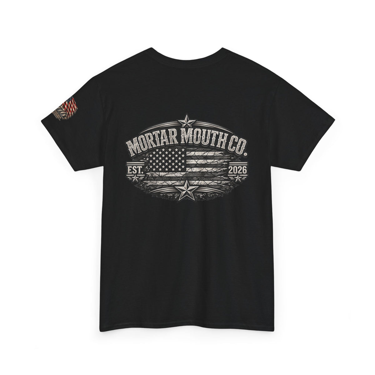 Mortar Mouth Co. Blue-Collar Graphic Tee — Crew Drop 25