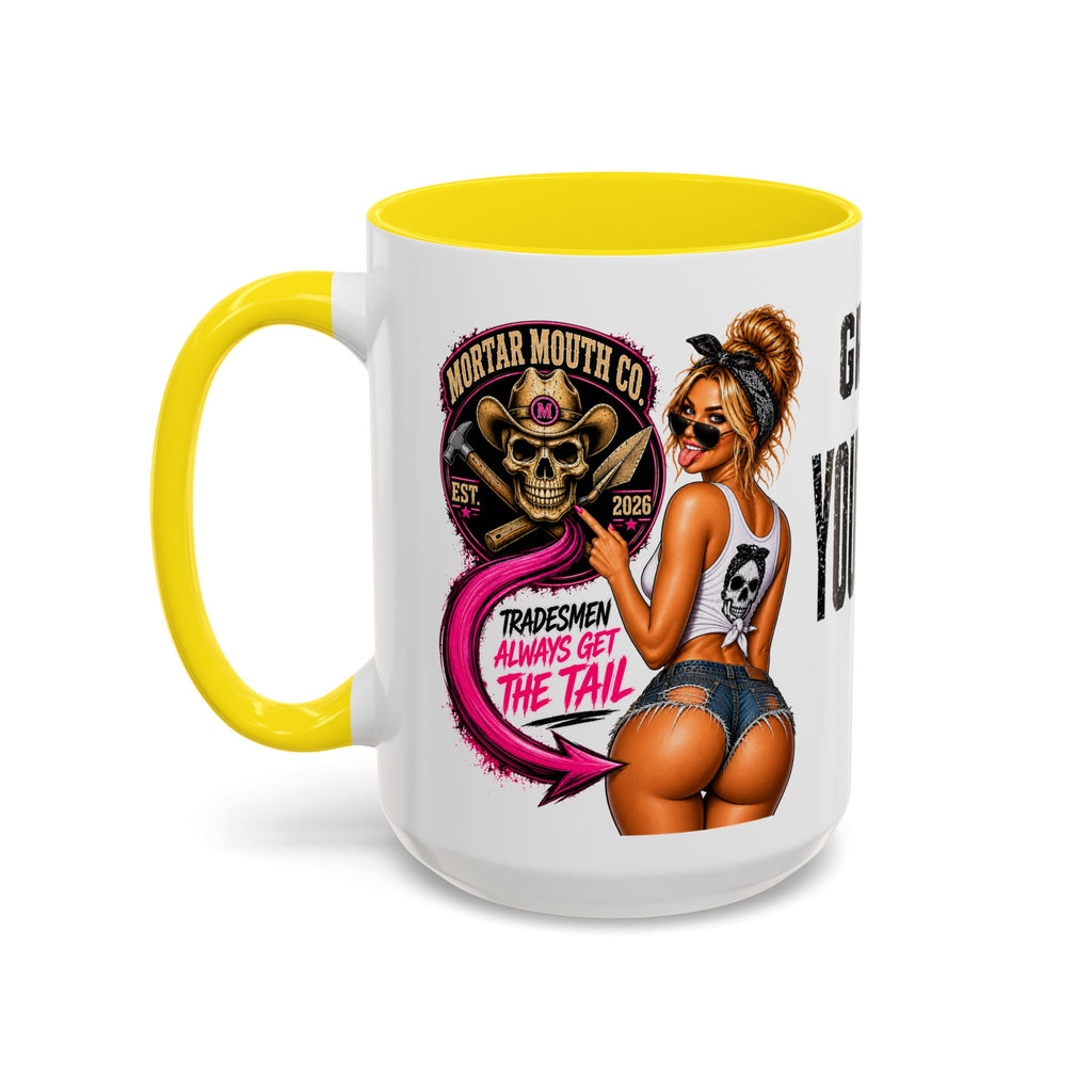 MORTAR MOUTH CO. GOT YOUR BACK WITH OUR Coffee Mug – Pinup Girl Retro Art Accent Ceramic Mug (11/15oz)