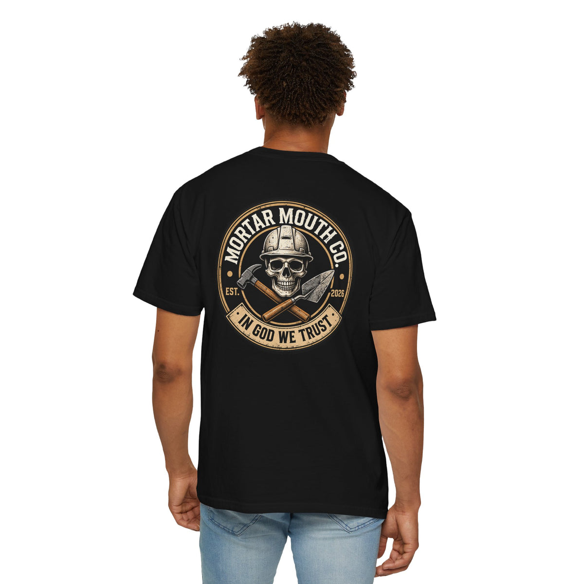 MortarMouthco vintage template -Dyed T-shirt