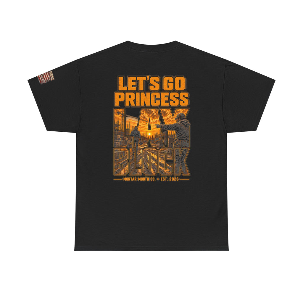 Let's Go Princess Block T-Shirt — Vintage City Sunset Graphic Tee