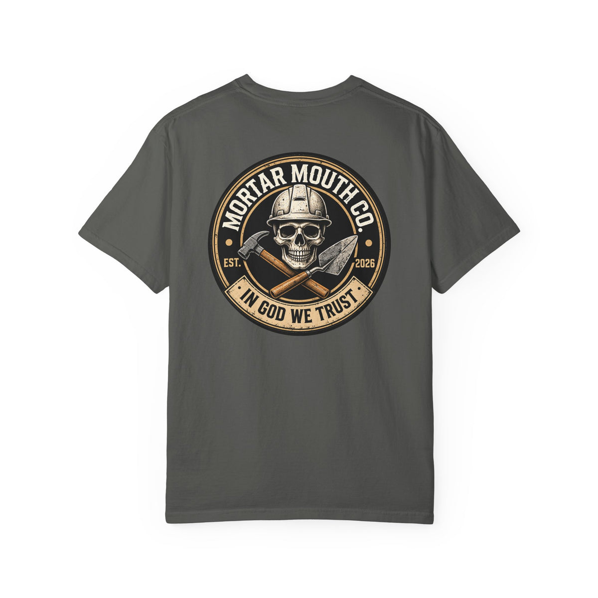 MortarMouthco vintage template -Dyed T-shirt