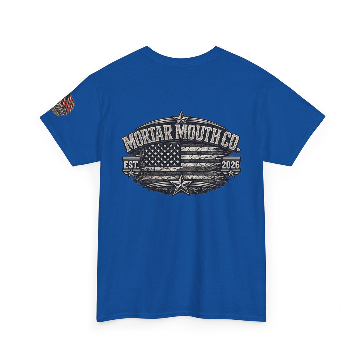 Mortar Mouth Co. Blue-Collar Graphic Tee — Crew Drop 25