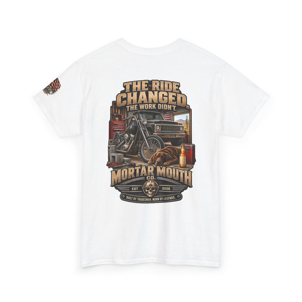 Mortar Mouth Co. Blue-Collar Graphic Tee — Crew Drop 31