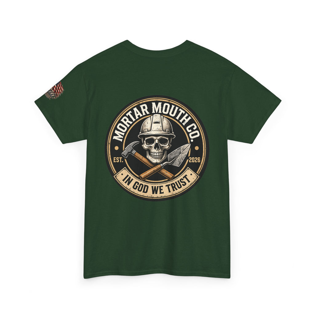 Mortar Mouth Co. Blue-Collar Graphic Tee — Crew Drop 30