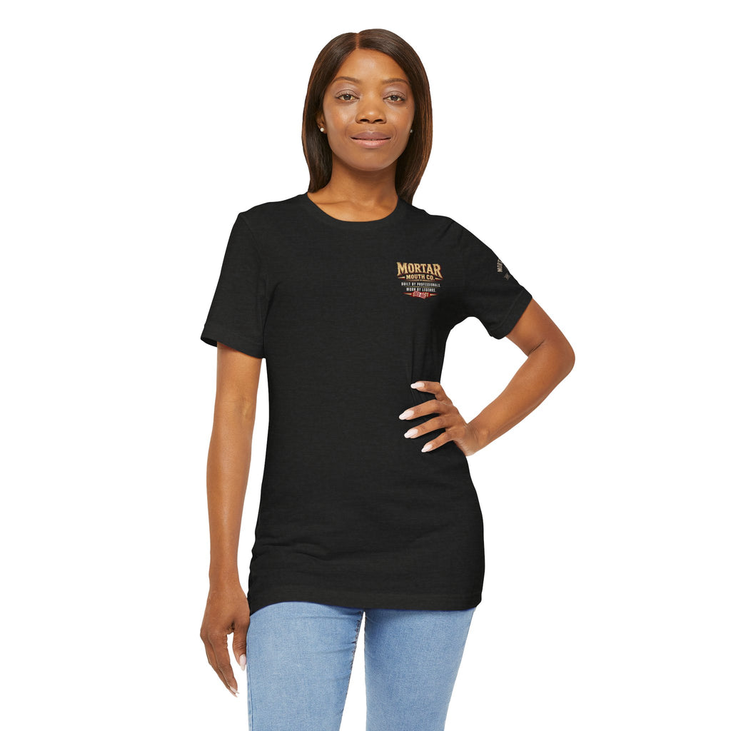 ALRIGHT YOU BUNCH OF BAD A$$ BLOCK LADYS WEAR IT PROUD. "Need a Tampon? Or Are You Gonna Lay Some Fucking Block?" Military-Style Graphic T-Shirt