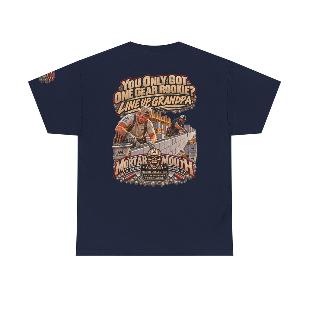 Mortar Mouth Co. Blue-Collar Graphic Tee — Crew Drop 06