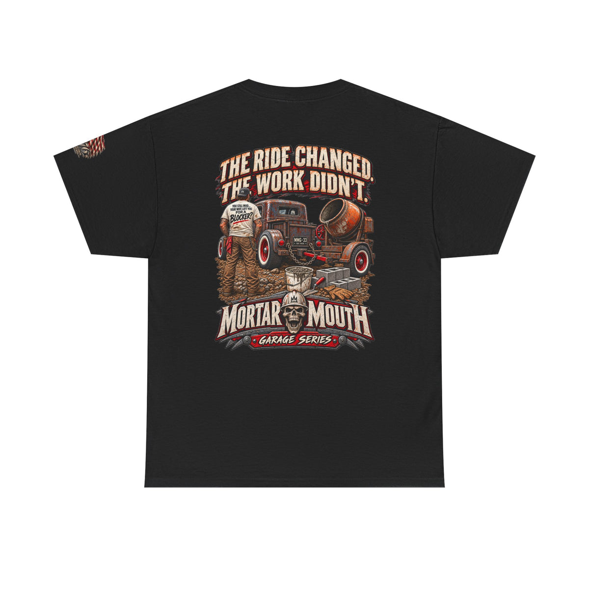 Mortar Mouth Co. Blue-Collar Graphic Tee — Crew Drop 24