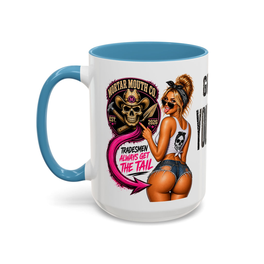 MORTAR MOUTH CO. GOT YOUR BACK WITH OUR Coffee Mug – Pinup Girl Retro Art Accent Ceramic Mug (11/15oz)