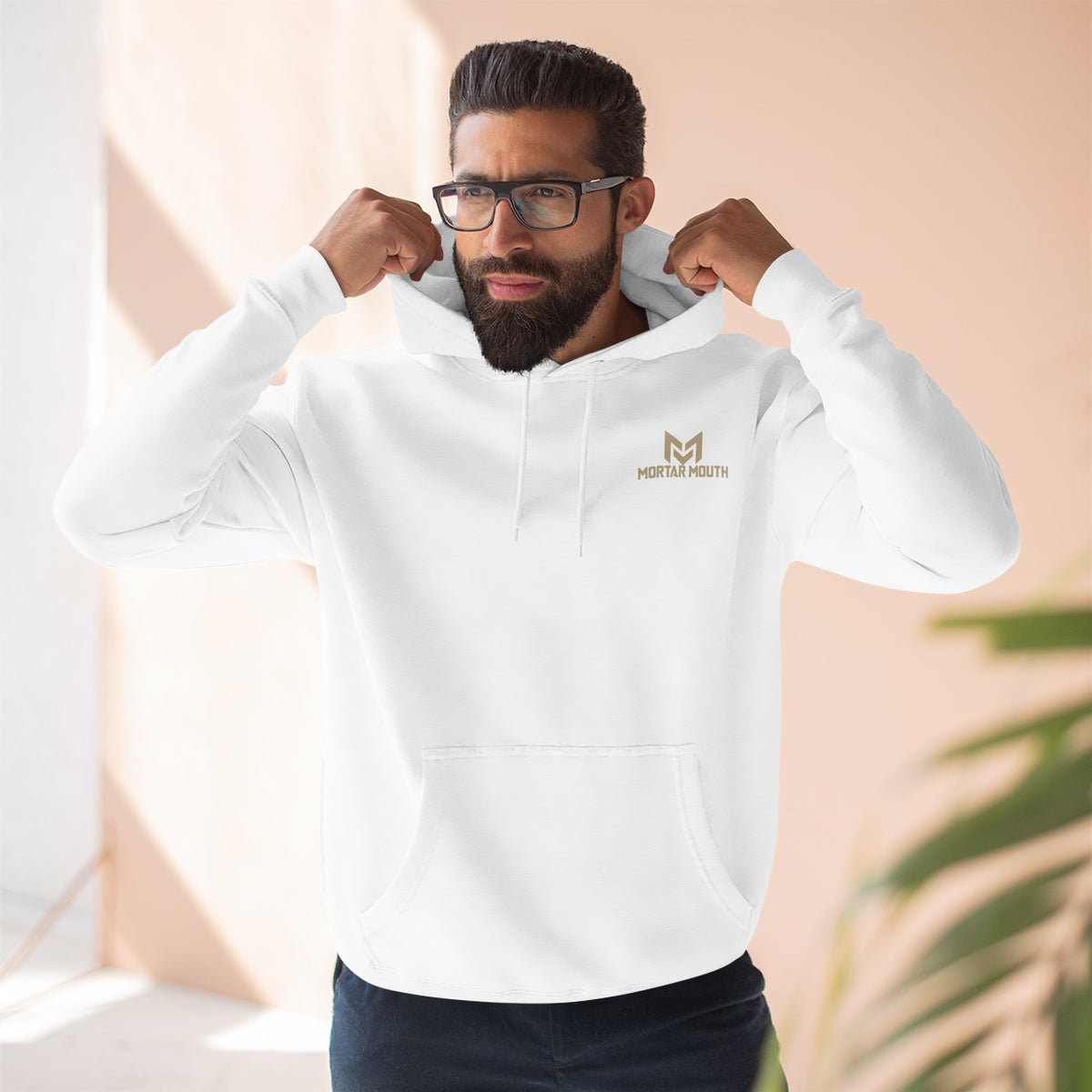 MortarMouthCo. Clean and simple Fleece Hoodie