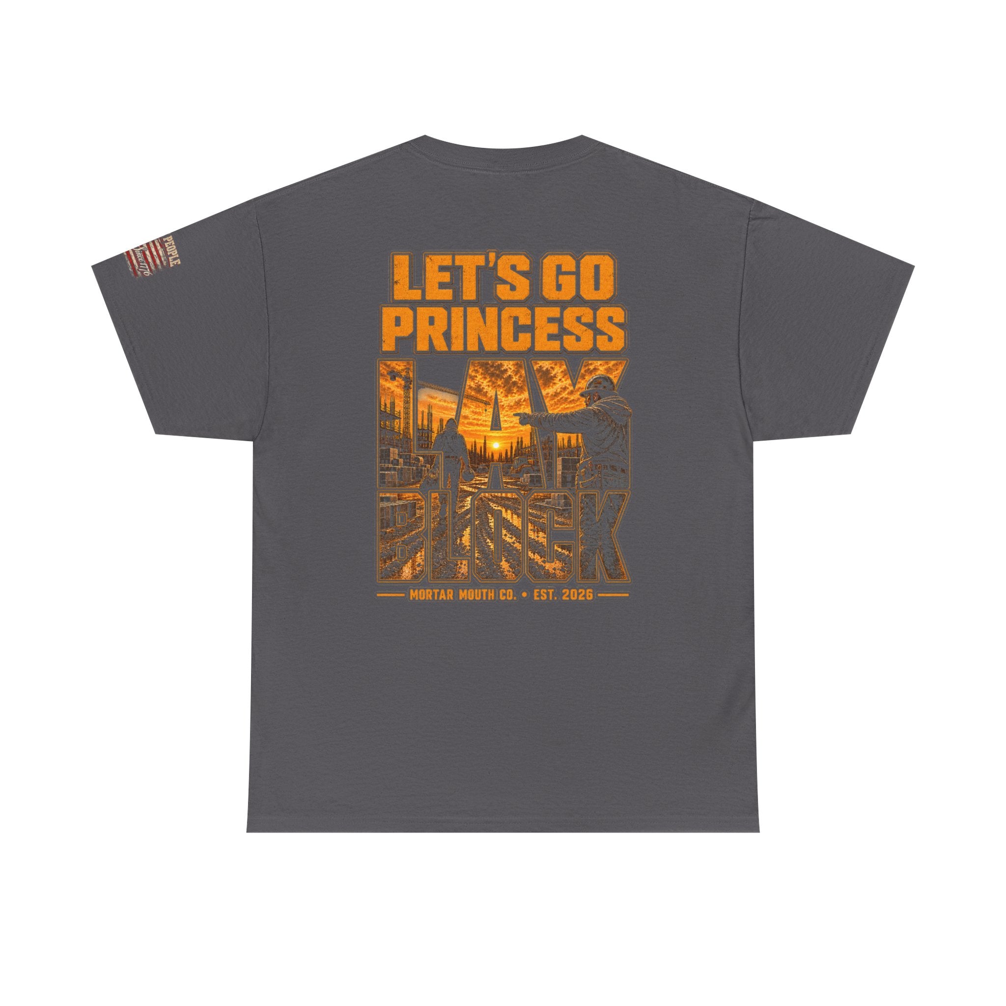 Let's Go Princess Block T-Shirt — Vintage City Sunset Graphic Tee