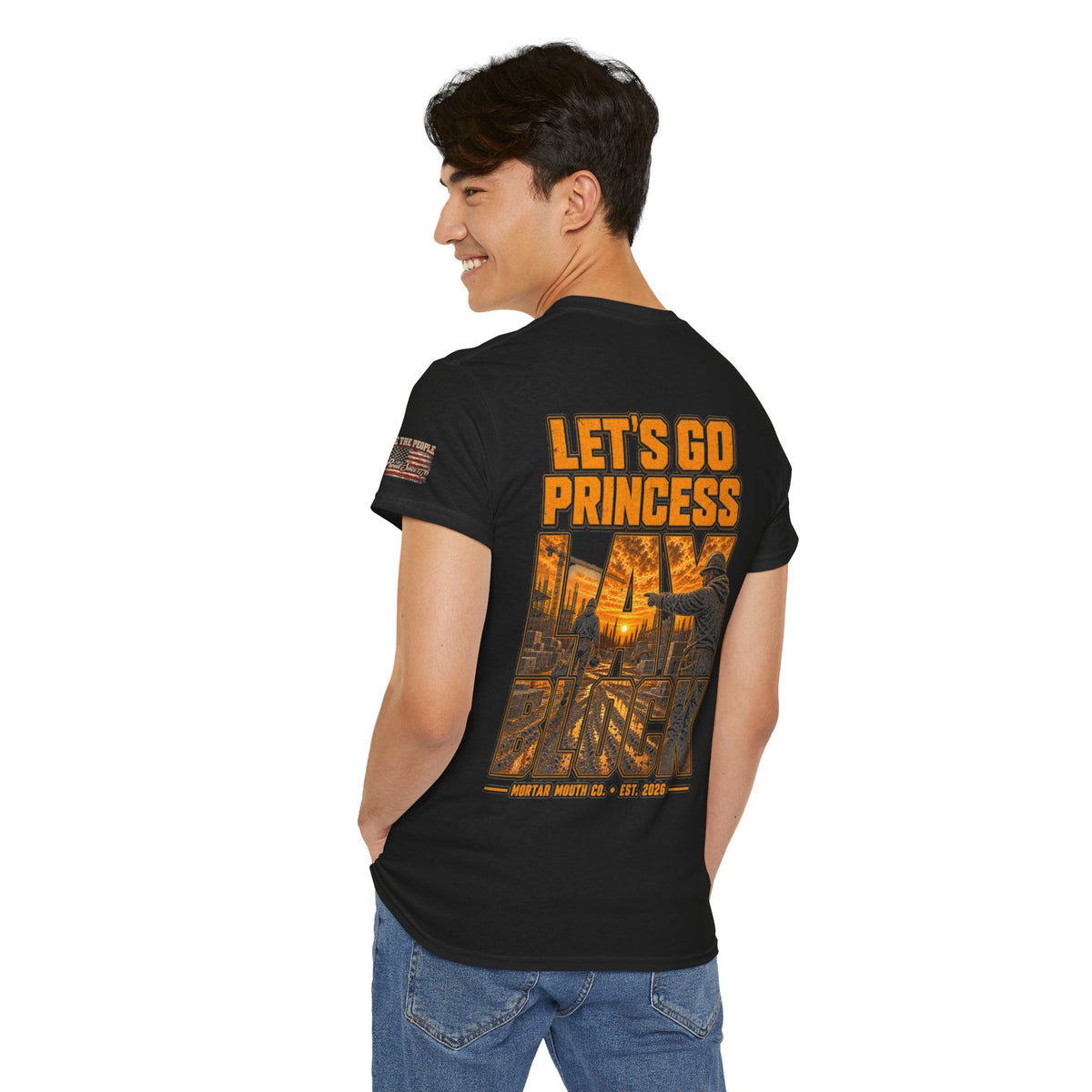 Let's Go Princess Block T-Shirt — Vintage City Sunset Graphic Tee