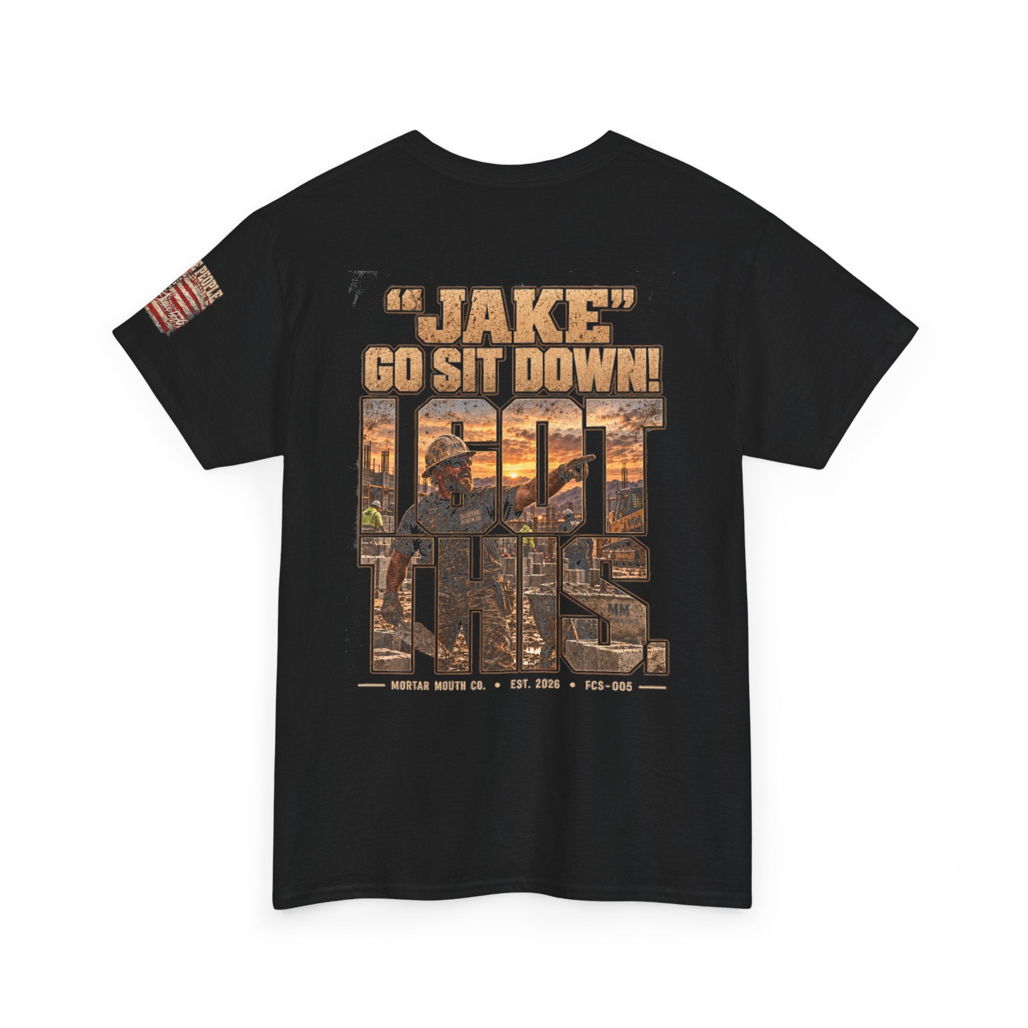 Wake Up, Go to Work, Sit Down — Jacob Vintage Country Sunset Graphic Tee