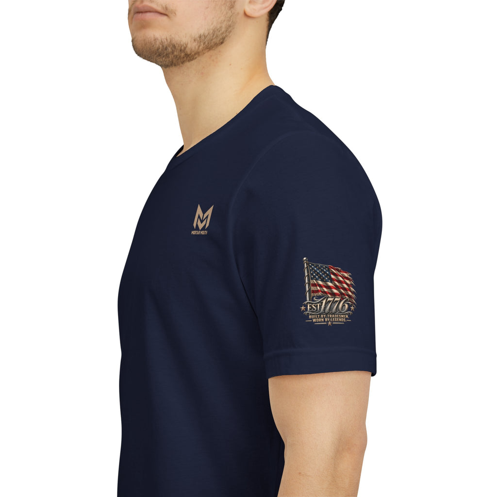 Construction blue collar dress shirt.