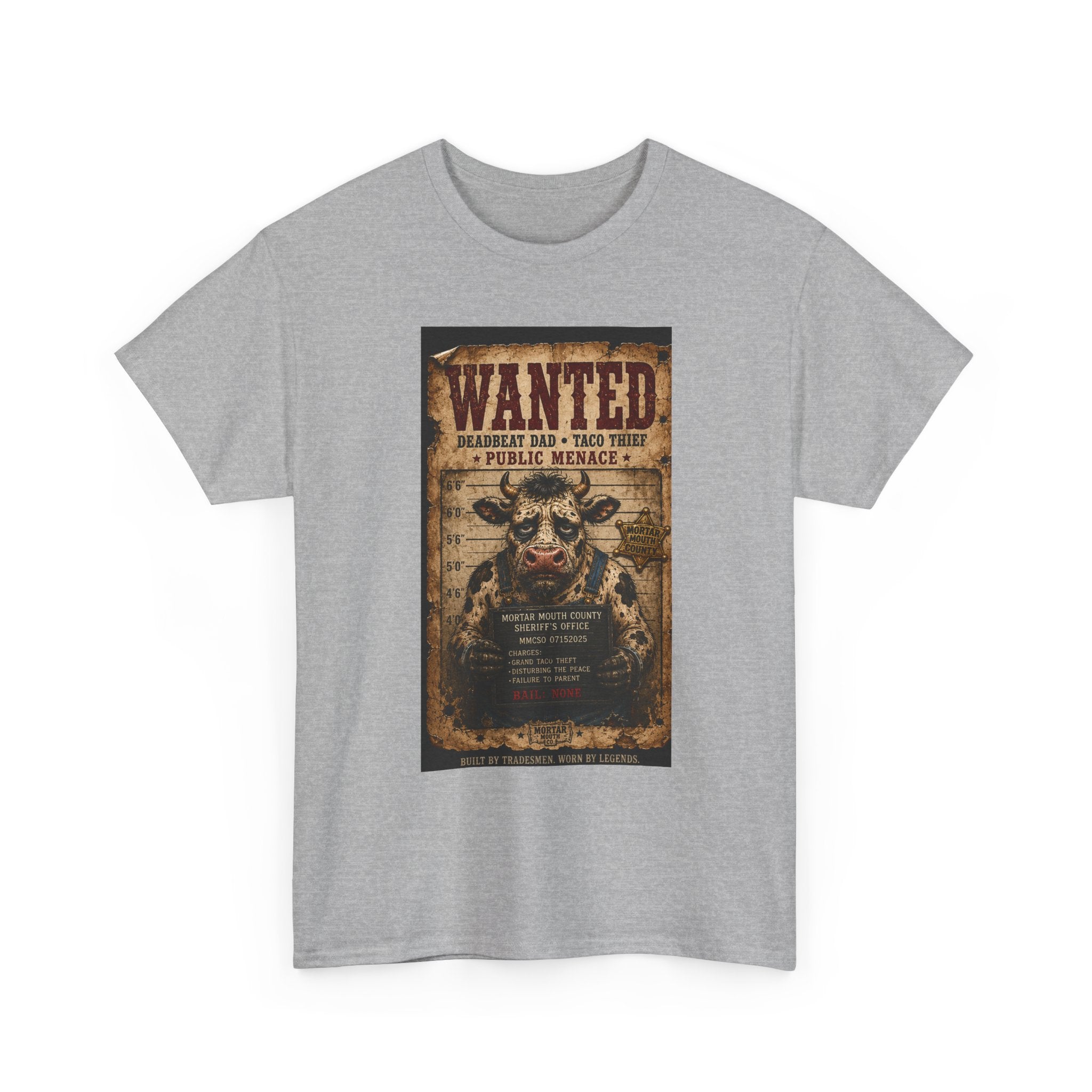 The Taco Incident | Funny Cow & Corn Graphic Tee | Mortar Mouth Co.