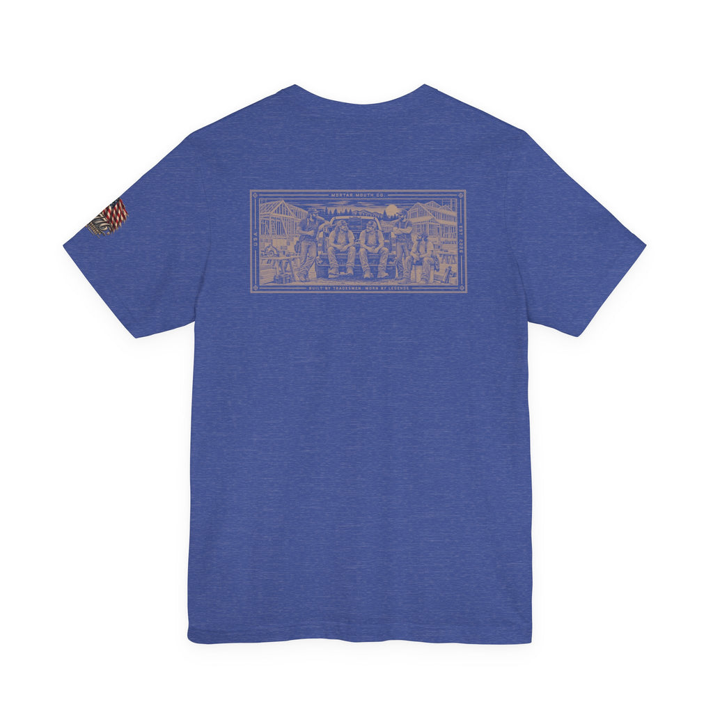 Construction blue collar dress shirt.