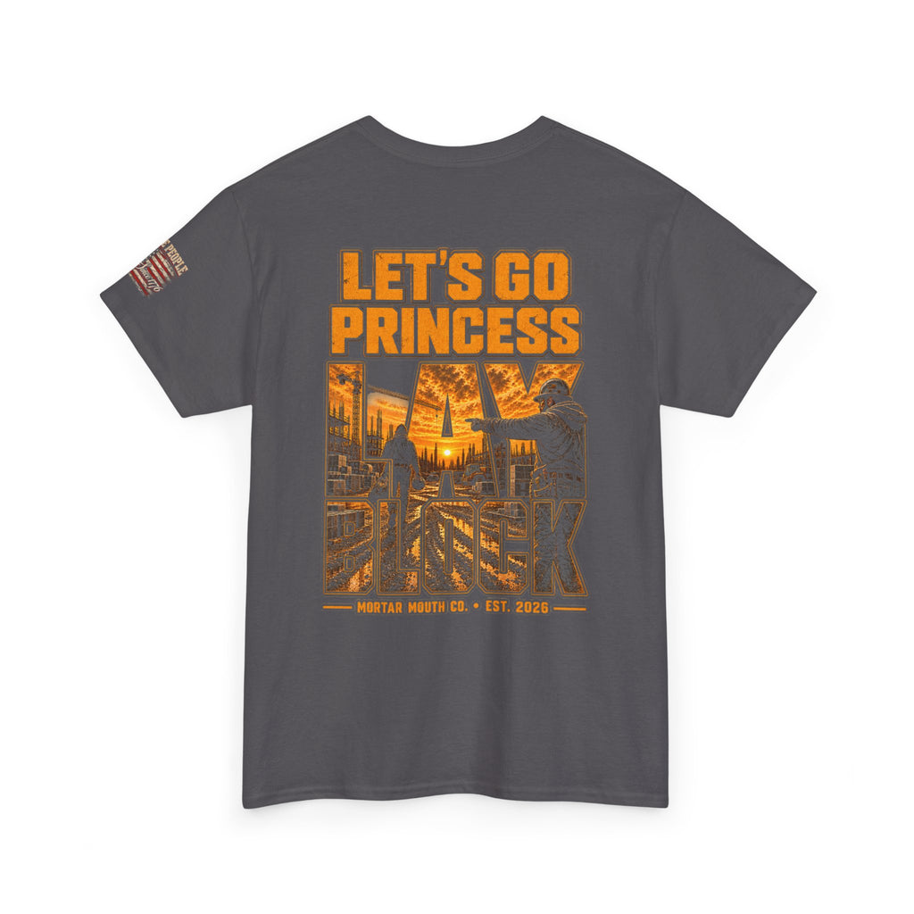 Let's Go Princess Block T-Shirt — Vintage City Sunset Graphic Tee