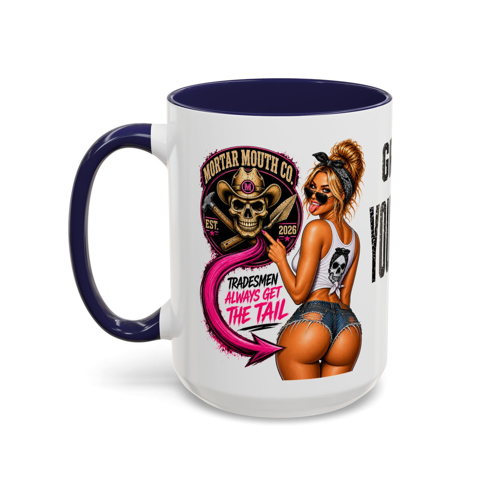 MORTAR MOUTH CO. GOT YOUR BACK WITH OUR Coffee Mug – Pinup Girl Retro Art Accent Ceramic Mug (11/15oz)