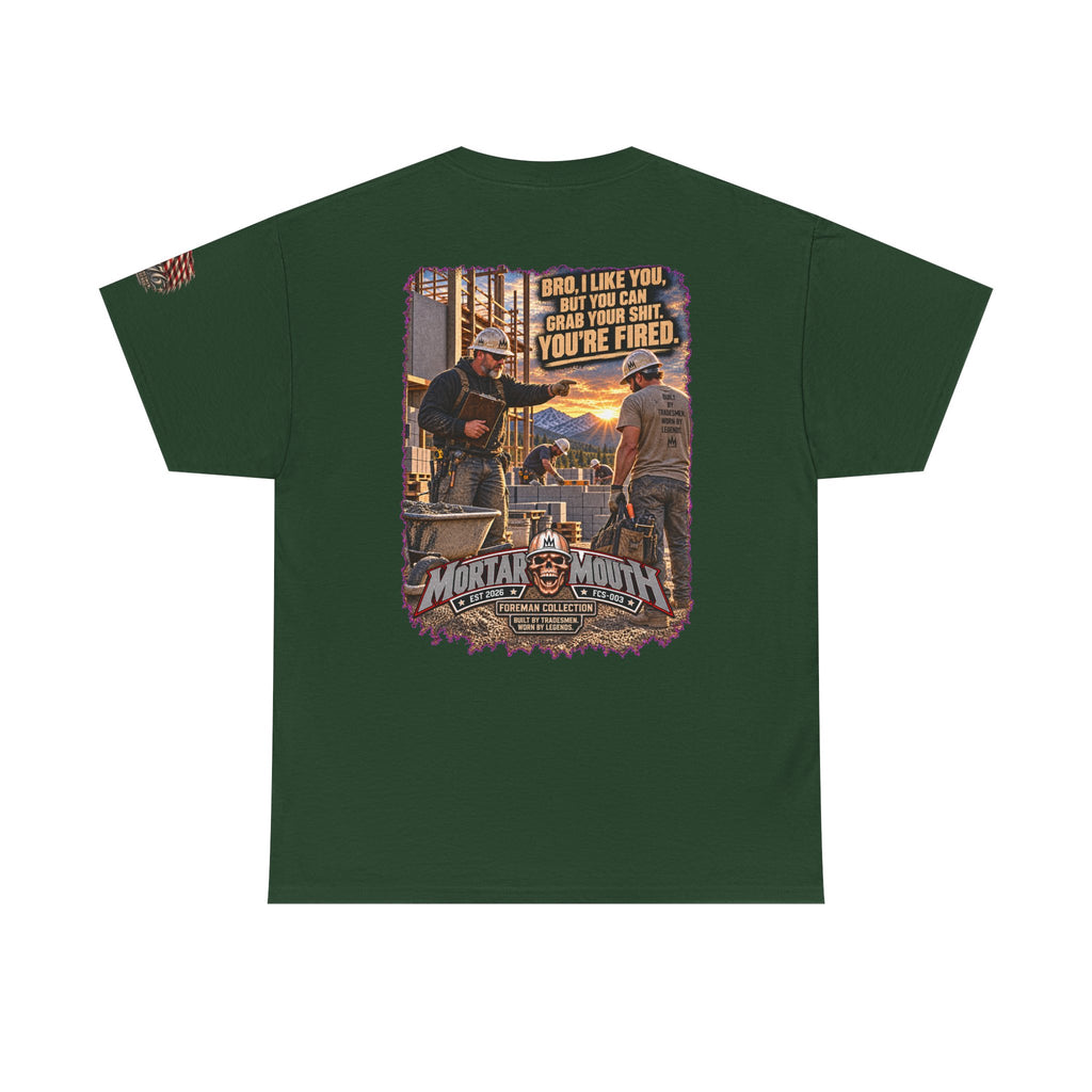 Mortar Mouth Co. Blue-Collar Graphic Tee — Crew Drop 16