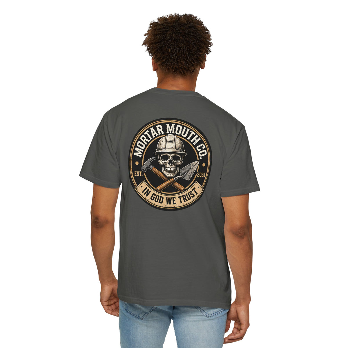 MortarMouthco vintage template -Dyed T-shirt