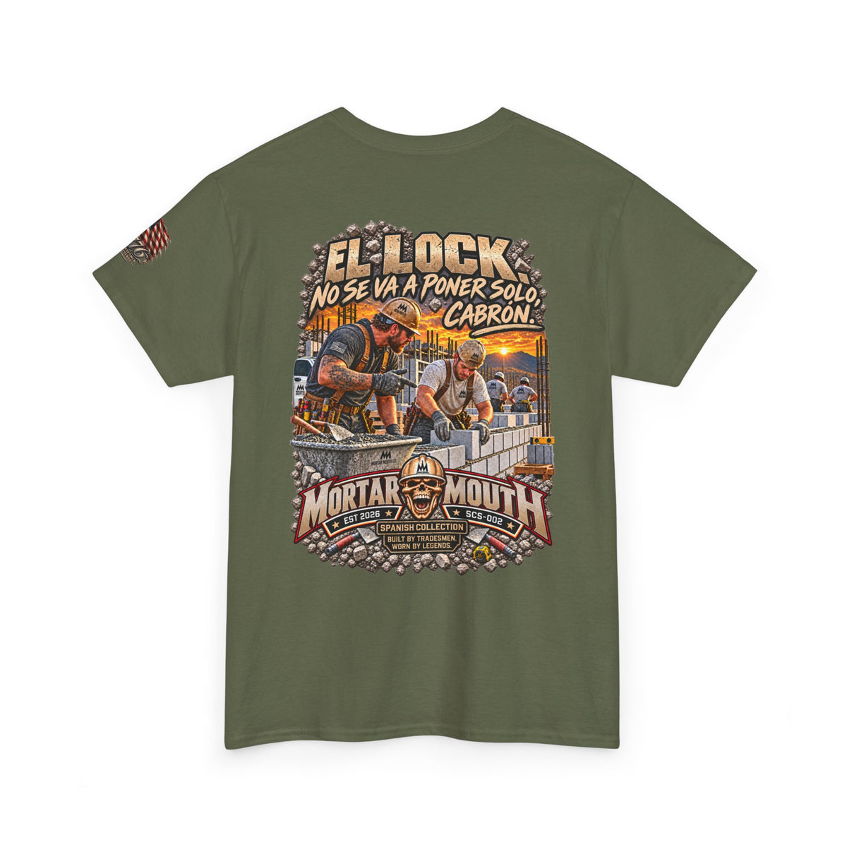 Mortar Mouth Co. Blue-Collar Graphic Tee — Crew Drop 02
