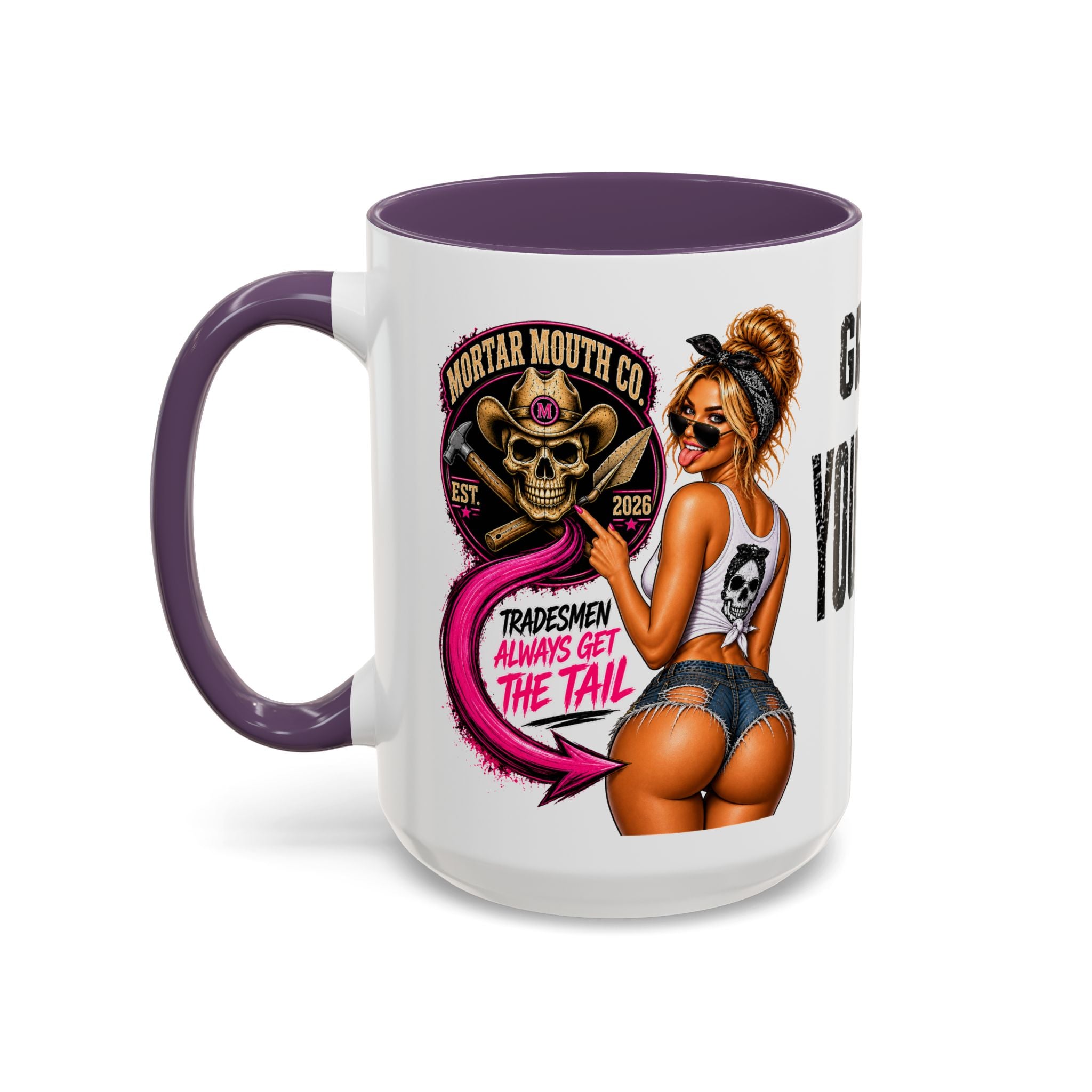MORTAR MOUTH CO. GOT YOUR BACK WITH OUR Coffee Mug – Pinup Girl Retro Art Accent Ceramic Mug (11/15oz)