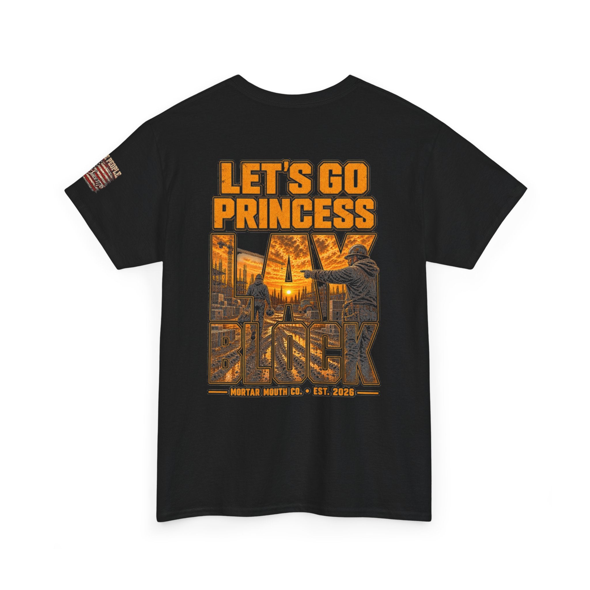 Let's Go Princess Block T-Shirt — Vintage City Sunset Graphic Tee