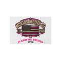 Patriotic Outdoor Rug - "Mortar Mouth Co." American Flag "In God We Trust 1776" Doormat "GIRL POWER" BECAUSE YOU'RE MADE DIFFERENT.
