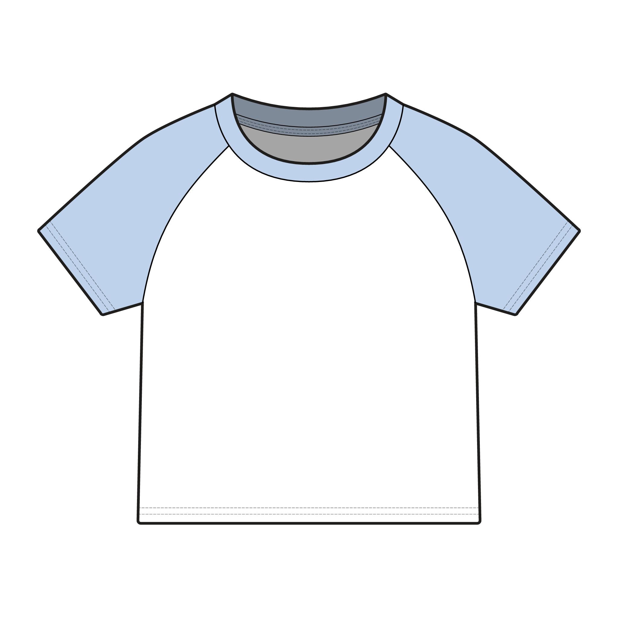 Women's Raglan Tee — Mortar Mouth Co. Pinup Skull Graphic ("Tradesmen Always Get The Tail")