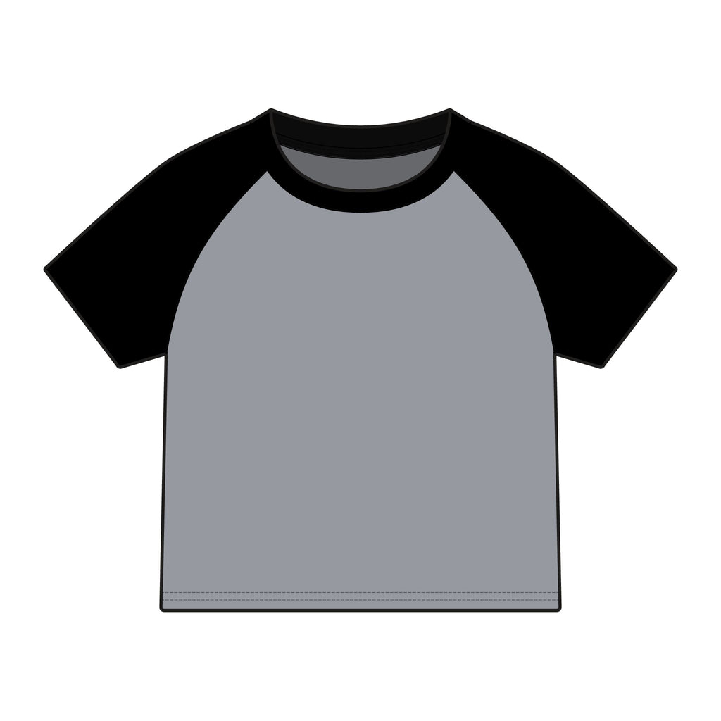 Women's Raglan Tee — Mortar Mouth Co. Pinup Skull Graphic ("Tradesmen Always Get The Tail")