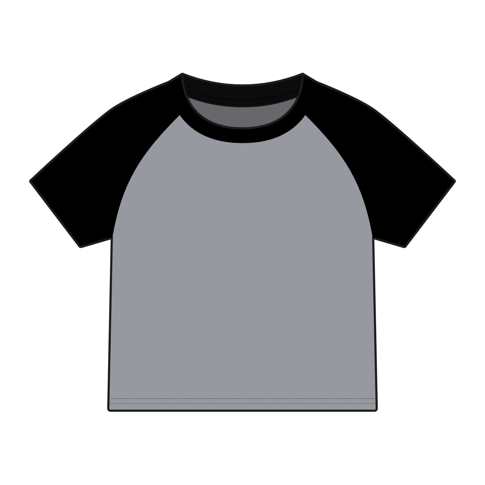Women's Raglan Tee — Mortar Mouth Co. Pinup Skull Graphic ("Tradesmen Always Get The Tail")