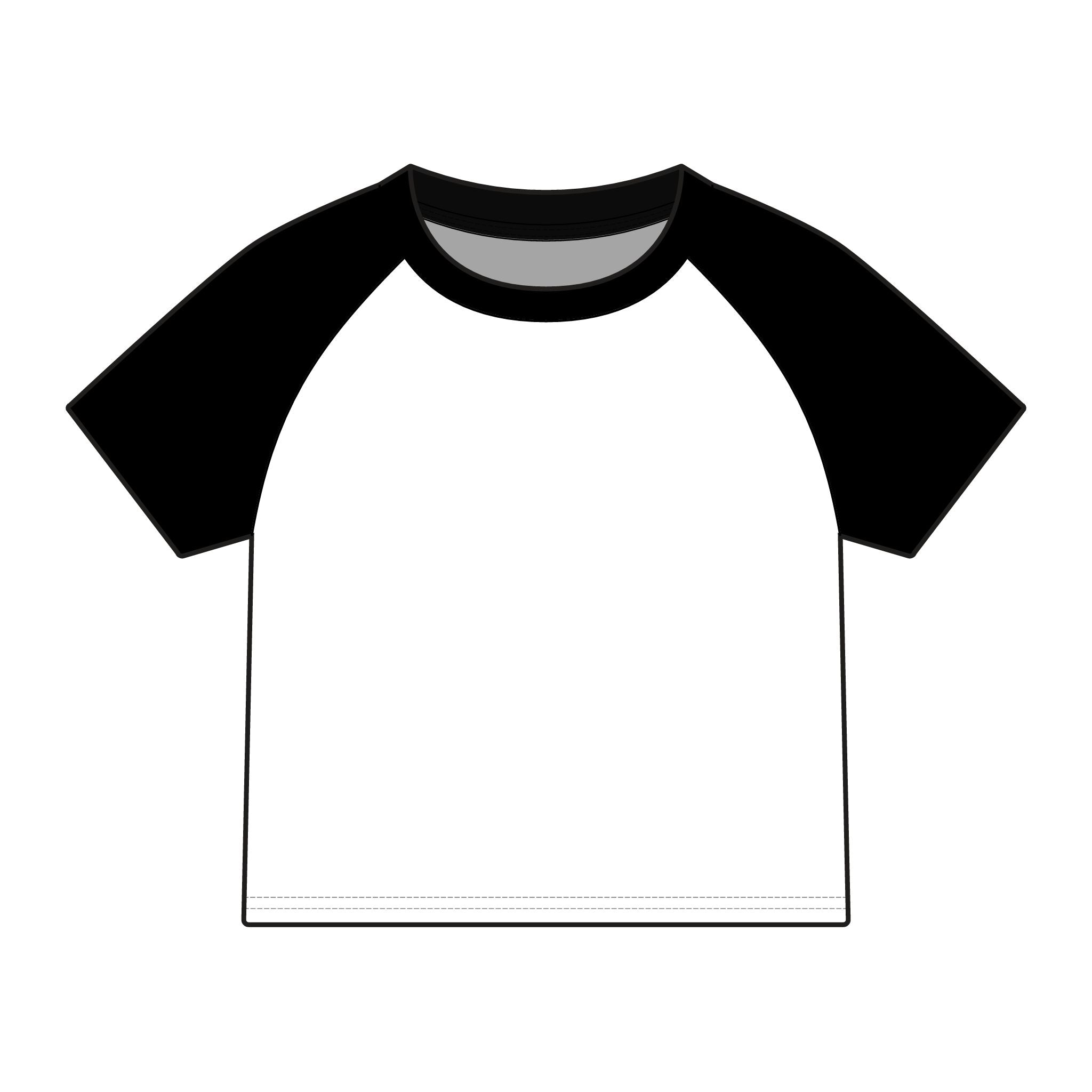 Women's Raglan Tee — Mortar Mouth Co. Pinup Skull Graphic ("Tradesmen Always Get The Tail")