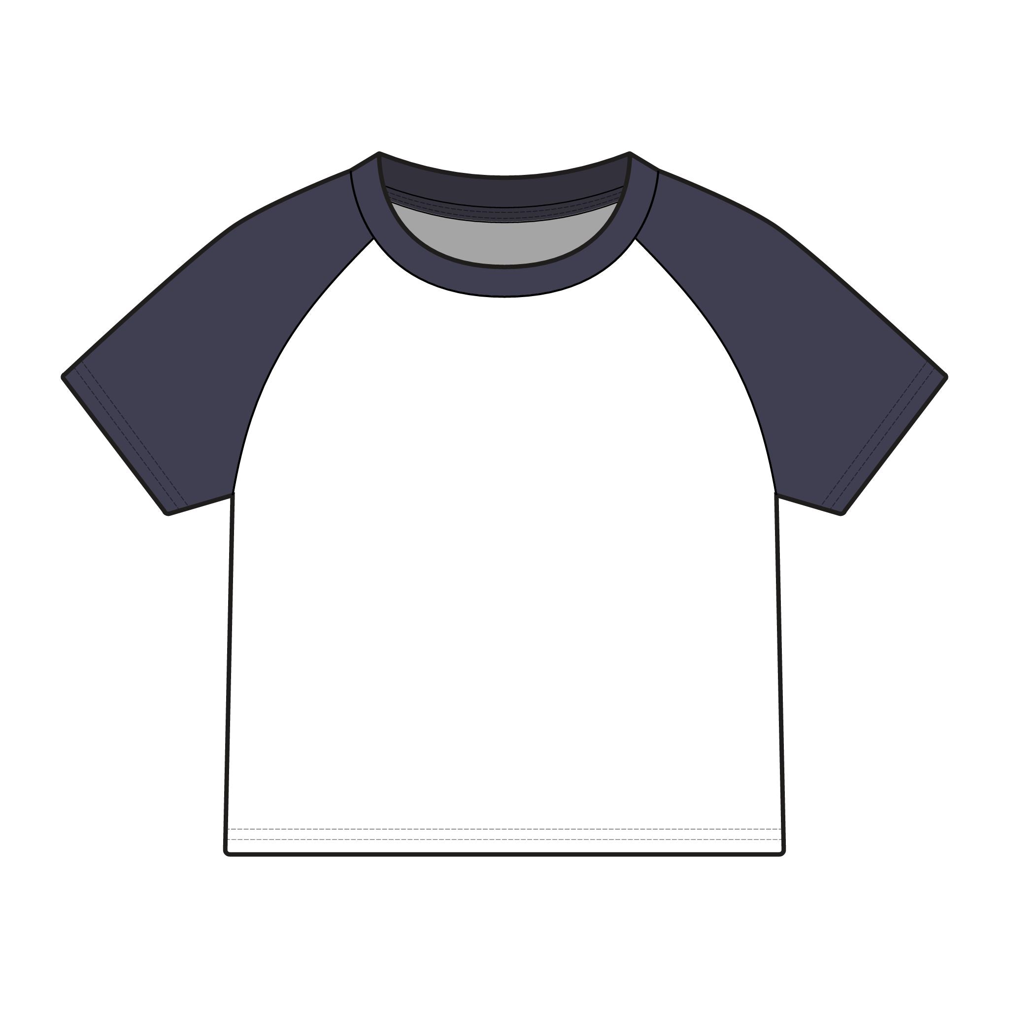 Women's Raglan Tee — Mortar Mouth Co. Pinup Skull Graphic ("Tradesmen Always Get The Tail")